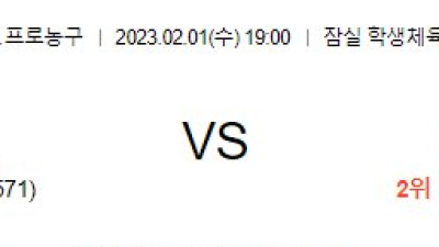□ 2023/ 02/ 01 (수) 19:00 서울SK VS 창원LG KBL 농구 분석 □